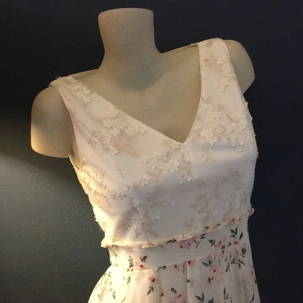 NWT Sleeveless Chiffon Floral Maxi Dress G… - Picture 7 of 8